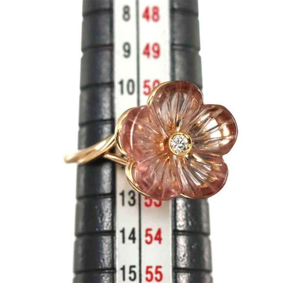 Salvatore Ferragamo size 12 diamond ring in 18K pink gold (PG) and 750 rose g... - Picture 5 of 7